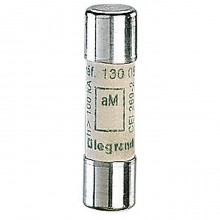 Промышленный цилиндрический предохранитель аМ 10x38 0,25а 500В без индикатора, артикул 013092