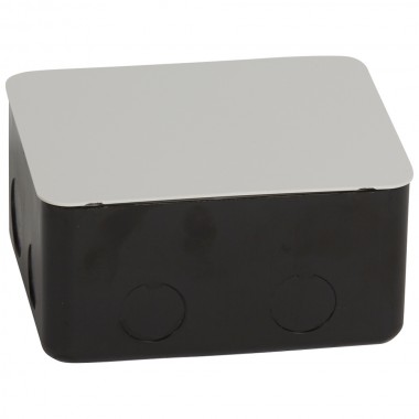 Монтажная коробка для выдвижного розеточного блока - 4 модуля - металл, артикул 054001