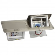 Выдвижной розеточный блок - неукомплектованный - IP 40 - 6 модулей - нержавеющая сталь, артикул 054022