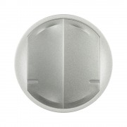 Лицевая панель для умного проводного/беспроводного 2-клавишного выключателя . Цвет Титан. артикул 064826