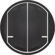 Лицевая панель для умного проводного/беспроводного 2-клавишного выключателя . Цвет Графит. артикул 064836