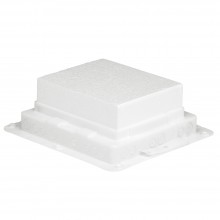 Пластиковая монтажная коробка, для встраивания напольных коробок на 12 модулей или с глубиной 65 мм на 10 модулей, артикул 089630