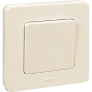 Переключатель IP44 - INSPIRIA - 10 AX - 250 В~ - слоновая кость, 673671