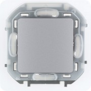 Переключатель IP44 - INSPIRIA - 10 AX - 250 В~ - алюминий, 673672