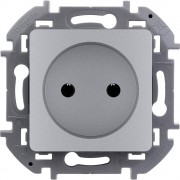 Розетка 2К - 16 А - 250 В~ - INSPIRIA - алюминий, 673712