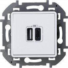 Зарядное устройство с двумя USB-разьемами A-C 240В/5В 3000мА - INSPIRIA - белый, 673760