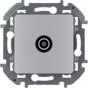 Розетка TV - проходная - 14 дБ - 5-862 мГц - INSPIRIA - алюминий, 673862